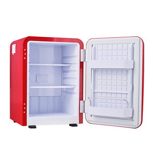 Mini Refrigerador Compacto Rojo Portátil de Estilo Retro para Uso Doméstico, Directo de Fábrica - Product Image 1