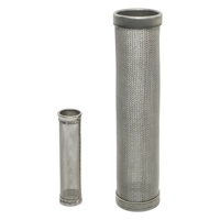 Silinder Filter Kawat Anyaman Baja Tahan Karat 304 316 Lubang Persegi untuk Blok Pompa