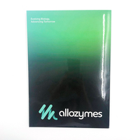 Carpeta de archivos de presentación de documentos de papel offset de tamaño A4 A5 con logotipo de empresa personalizado al por mayor para oficina