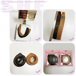 100% paket rambut <span class=keywords><strong>Sensual</strong></span> alami selaras ekstensi rambut lapisan Genius Remi manusia ditarik ganda - Product Image 6