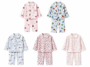 Ensemble de pyjamas pour enfants automne-hiver, garçons et filles, manches longues, imprimé cartoon, vêtements de détente, pyjama deux pièces, unisexe, vente en gros pour enfants - Product Image 1