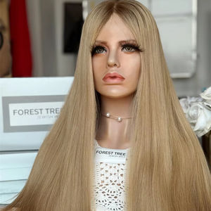 2025 Good Looking Fast Shipping Light Color HD Lace Jewish <b>Wig</b> Brazilian Remy Virgin Human Hair Long Length for <b>Women</b> - Product Image 1
