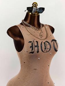 Nouvelle robe moulante sans manches sexy en stretch pour femmes, robe fourreau <span class=keywords><strong>mini</strong></span> - Product Image 3