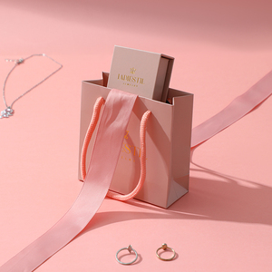Cajas de Regalo de Joyería de Lujo en Forma de Libro, Color Rosa, con Cierre Magnético, Caja de Regalo para Joyería con Cinta y Bolsa de Regalo de Papel - Product Image 6