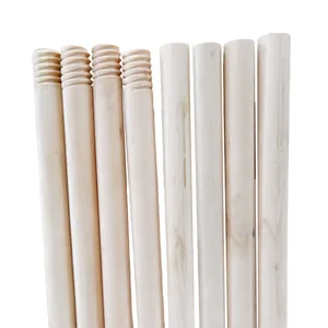 Suppliers Cheap Mops Cleaning Floor Eucalyptus Material Natural Wooden Brooms Handles Wood Stick Convenient Items Escobillones