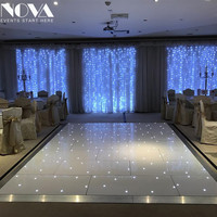 Scène de mariage NOVA, piste de danse blanche étoilée pour fête
