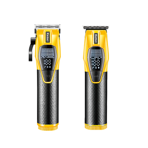 Kemei Km-8561 Pro 2500mah Batterie Li-ion Moteur haute vitesse 7300 tr/min Ensemble de tondeuse à cheveux 2 en 1 Chargeur sans fil Dock Kit de tondeuse à barbe - Product Image 6