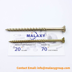 MALAXY Torx Star Drive con tornillo de cubierta de madera con vástago moleteado - Product Image 4