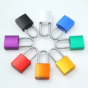 Cadenas en aluminium à manille en acier de 38mm Verrouillage du produit clé Serrures en aluminium gravées antirouille - Product Image 1