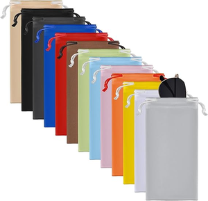 Estuche Protector para Gafas <span class=keywords><strong>de</strong></span> Sol <span class=keywords><strong>de</strong></span> Microfibra con Logotipo Personalizado, Bolsa <span class=keywords><strong>de</strong></span> Almacenamiento <span class=keywords><strong>de</strong></span> Viaje con Paño <span class=keywords><strong>de</strong></span> Limpieza para <span class=keywords><strong>Lentes</strong></span>, Regalo Promocional - Product Image 2