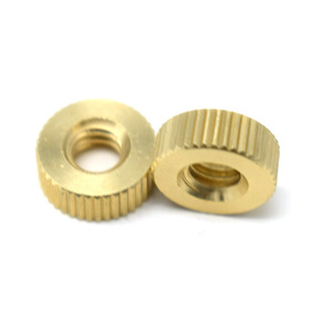 Brass Knurled Nut Custom Size Metric Thread Round Head Natural Finish Precision Hardware <b>Fastener</b> - Product Image 5