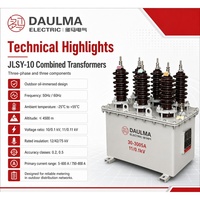 Boîtier de mesure immergé dans l'huile 10/0.1kV 200/5A JLSY-10 10kV classe 0.2S avec transformateur combiné CT/VT pour sélection d'ingénierie