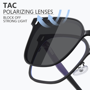 Lunettes <span class=keywords><strong>de</strong></span> <span class=keywords><strong>soleil</strong></span> <span class=keywords><strong>de</strong></span> mode <span class=keywords><strong>grossiste</strong></span> <span class=keywords><strong>de</strong></span> <span class=keywords><strong>marque</strong></span> <span class=keywords><strong>de</strong></span> luxe personnalisé antireflet 2 en 1 lunettes <span class=keywords><strong>de</strong></span> <span class=keywords><strong>soleil</strong></span> polarisées à aimant pour hommes - Product Image 2