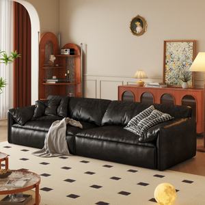 غرفة معيشة على طراز القرون الوسطى yiisi طراز القرون الوسطى أذني فيل ثلاثية المقاعد مضمنة - Product Image 1