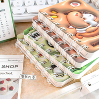 Carnet miniature portable de haute valeur pour étudiants, avec un design créatif et mignon en 3D, représentant un capybara en spirale