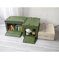 Caisse de rangement rectangulaire en plastique PP recyclable, durable, solide, pliable, empilable, pour la logistique