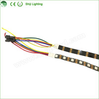 Bande LED RVB adressable 10 mm SMD5050 SK9822/APA102C double protocole DC5V, contrôle vocal, IP65, 60 LED/m, dimmable, pour DIY, maison, TV