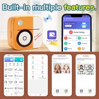 Nouvelle imprimante photo D2 Mini, imprimante thermique pour autocollants et étiquettes, idéale pour l'impression d'étiquettes d'erreur
