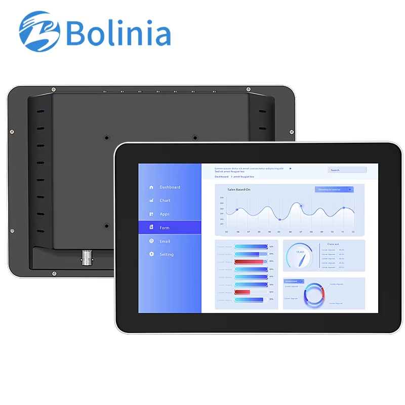 10.1 Inch IPS 1280*800 DVI USB Capacitive Touch Screen Aluminum Frame Wall Mounted OEM Industrial LCD Monitor New