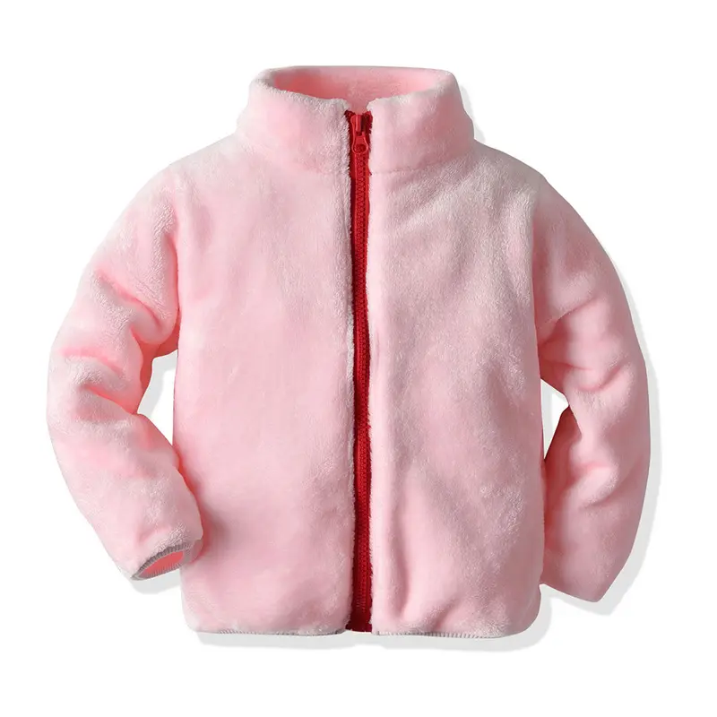 X21129 cappotti di flanella per bambini cappotto invernale in velluto corallo caldo spesso per bambini giacche con colletto alla coreana