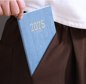 2025 kinh doanh chương trình nghị sự biểu tượng tùy chỉnh ràng buộc đơn giản nhỏ xách tay A6 Kích thước Pocket Planner mini máy tính xách tay - Product Image 1