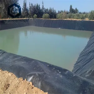 500 Microns Hdpe With UV Treated Long Life Span Rpe Pond Liner Water Storage Tank Is Lined With Geomembrane