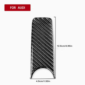 Cubierta de Freno de Mano para Audi A3 S3 8P 2006 2007, Adhesivo de Fibra de Carbono Real, Accesorios de Estilo Interior para Automóvil - Product Image 3