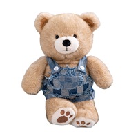 Enigma Bean Peluche Ours en Peluche avec Sangle Écharpe, en Polyester Maille Lavé, Rembourrage Coton PP, Unisexe, Anti-stress, Saint-Valentin