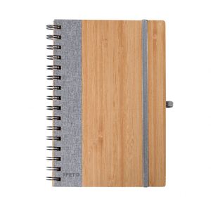 Cuaderno Ecológico Promocional 2025 con Cubierta de Bambú, Tela PET y Papel Reciclado para Regalos de Oficina - Product Image 3