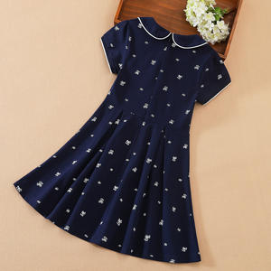 KUYEEBEAR Baby Girl <b>Shirt</b> <b>Dress</b> 2021 Girl Summer <b>Dress</b> Vestidos Cotton Little Girls <b>Dresses</b> De Verano <b>Short</b> <b>Sleeve</b> 6 to 14 Years - Product Image 5