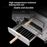 Griddle Listrik Komersial Stainless Steel untuk Dapur, Laris Manis, Dilengkapi 2 Penggorengan untuk Dijual