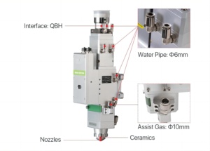 3300 Wát 3.3kW tự động tập trung sợi Laser đầu cắt raytools bm110 cho máy cắt laser - Product Image 3