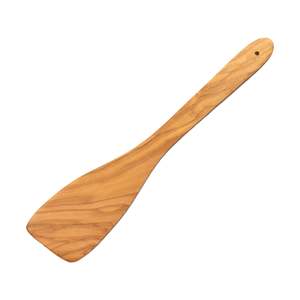 Spatola in legno per cucinare e mescolare il cibo tra gli utensili da cucina - Product Image 1
