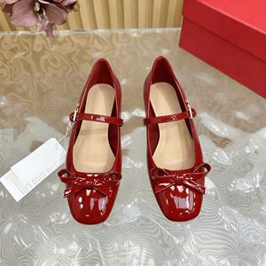 Zapatos Planos Mary Jane con Detalle de Lazo y Correa Ajustable en el Tobillo, con Punta Cuadrada para Mujer, Uso Diario Informal, Valen - Product Image 6