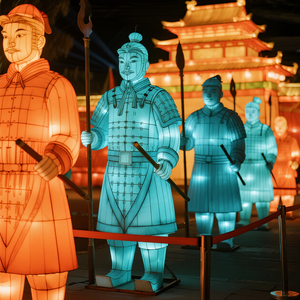 Tùy chỉnh Terra Cotta chiến binh đèn lồng người lính cổ hình ánh sáng cho lễ Tạ ơn triển lãm Bảo tàng văn hóa du lịch bán - Product Image 2