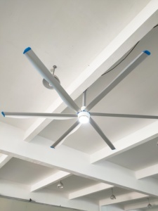 Ventilador de Techo Industrial HVLS PMSM de 12 Pies, 6 Aspas de Aluminio y Magnesio, Flujo de Aire de 4000 m/min, Ruido de 38 dB, Diseñado para Fábricas - Product Image 4