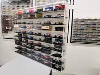 Cadre de présentation en acrylique pliable moderne personnalisé pour voitures Hot Wheels et voitures miniatures pour une utilisation en extérieur