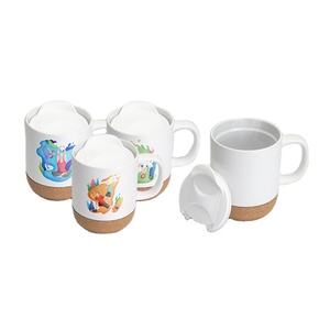 Taza de Cerámica de 14 oz con Base de Corcho para Sublimación, Tazas de Café Personalizadas, Tazas de Viaje - Product Image 1