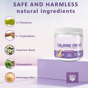 Fabricant expérimenté Suppléments de soins de santé pour animaux de compagnie Calming Soft Chews pour aider à réduire l'anxiété Stress Peur - Product Image 2