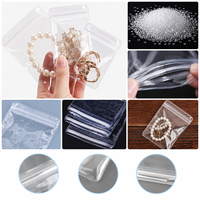 Pochette zippée personnalisée pour bijoux, en PVC transparent, pour ranger les bagues, les boucles d'oreilles, les colliers, les bracelets, emballage transparent
