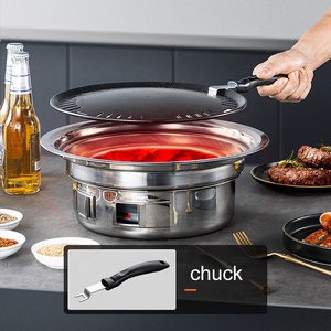 Stufa <span class=keywords><strong>a</strong></span> carbone portatile per la festa <span class=keywords><strong>di</strong></span> casa in acciaio inox rotante griglia per barbecue <span class=keywords><strong>a</strong></span> carbone - Product Image 3