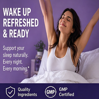 Meilleures ventes à l'étranger : Gommes de sommeil 5-HTP haute puissance - Glycine + 5-HTP, favorise la relaxation et un réveil rafraîchi (60 gommes)