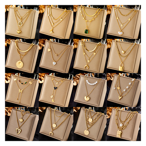 מותאם אישית באיכות מעולה פרפר פנינה נירוסטה אופנה מגוונת רב-תכליתית שרשרת תליון עמיד למים לנשים - Product Image 1