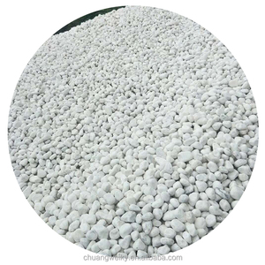 Pietra naturale di ciottoli bianco piccola pavimentazione in pietra di Terrazzo ghiaia marmo bianco giardino paesaggio <span class=keywords><strong>secco</strong></span> paesaggio di pietra bianca - Product Image 1