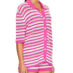 <span class=keywords><strong>Maglione</strong></span> da donna in maglia a forma di OEM Design primavera 2024 casual <span class=keywords><strong>senza</strong></span> <span class=keywords><strong>maniche</strong></span> - Product Image 2