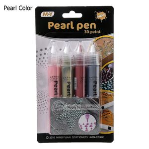 Juego de <span class=keywords><strong>Pintura</strong></span> Creativa <span class=keywords><strong>con</strong></span> Bolígrafo de Perla de 20 ml, 4 Colores Fluorescentes No Tóxicos y Lavables, para Niños, Manualidades Escolares, Arte 3D <span class=keywords><strong>con</strong></span> Puntos, en Blister - Product Image 3