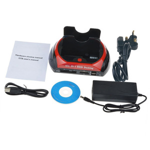 USB2.0 đa chức năng ổ cứng Dock 2.5/3.5 phổ IDE/SATA Đầu đọc thẻ Hub ổ cứng bao vây - Product Image 5