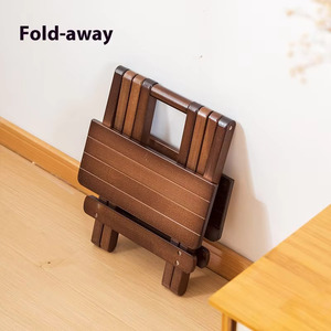 <span class=keywords><strong>Banco</strong></span> Pequeño <span class=keywords><strong>de</strong></span> Madera Maciza, Moderno, para Acampar al Aire Libre, Conveniente para el Hogar, Silla <span class=keywords><strong>de</strong></span> Pesca, <span class=keywords><strong>Multifuncional</strong></span>, Plegable, Sin Instalación - Product Image 6