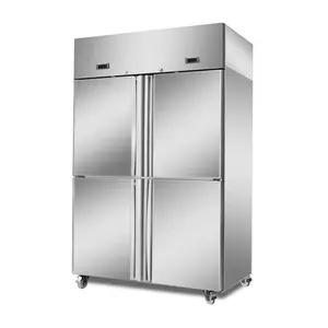Large Capacity Commercial Combination Gas Deep 4 Door Long Thin Vertical Upright Freezer Door Hinge