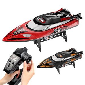 Bote de Carreras a Control Remoto de 2.4GHz, Resistente al Agua, 35KM/H, Alta Velocidad, con Refrigeración por Agua, Luces y Control Remoto - Product Image 1